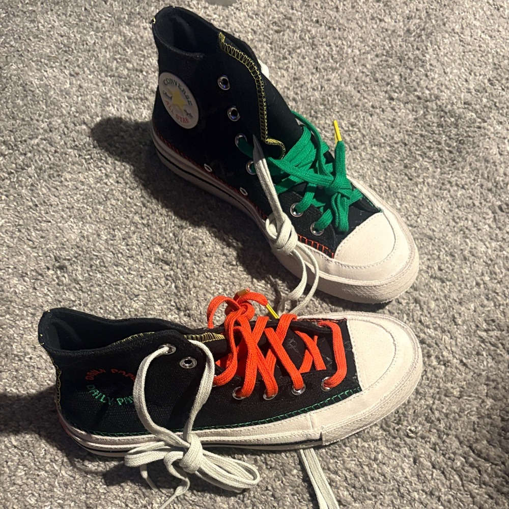 Converse Daily Paper Collab Black Sneakers